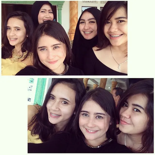 Prilly dan saudara-saudaranya @ Instagram/Prilly Latuconsina