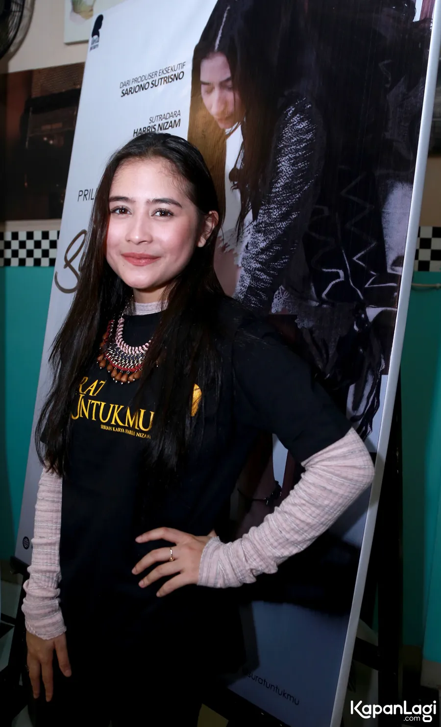 Prilly Latuconsina deg-degan main film dengan Tio Pakusadewo © KapanLagi.com®/Muhammad Akrom Sukarya