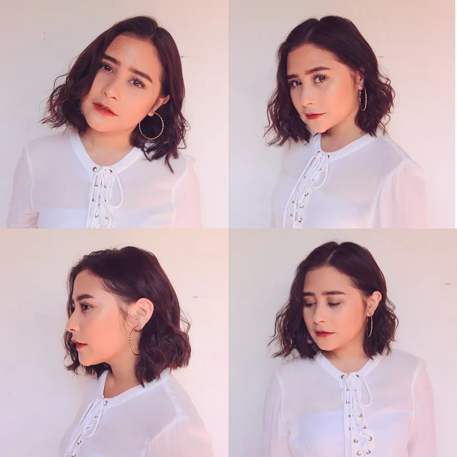Di awal 2018 ini, Prilly memangkas rambutnya menjadi pendek. Credit: via instagram.com/prillylatuconsina96