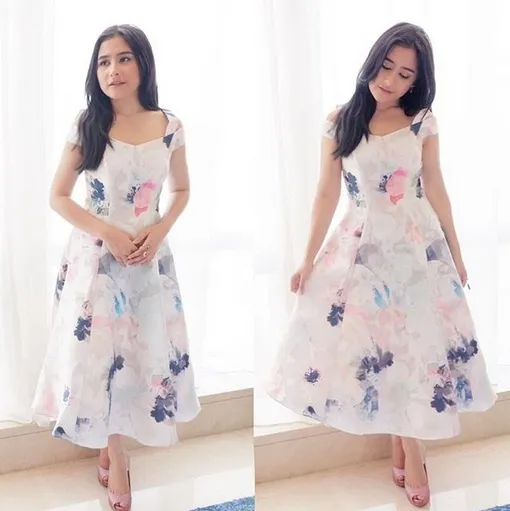 Selain bakat dan paras yang cantik, Prilly juga dikenal dengan gaya berbusana yang feminin dan stylish. /©instagram.com/prillylatuconsina96