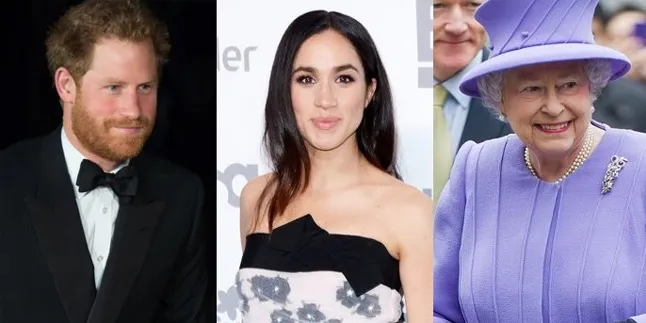 Prince Harry, Meghan Markle & Queen Elizabeth © Aceshowbiz