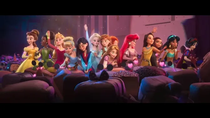 Can you count how many princesses are there? © Disney Movie Youtube