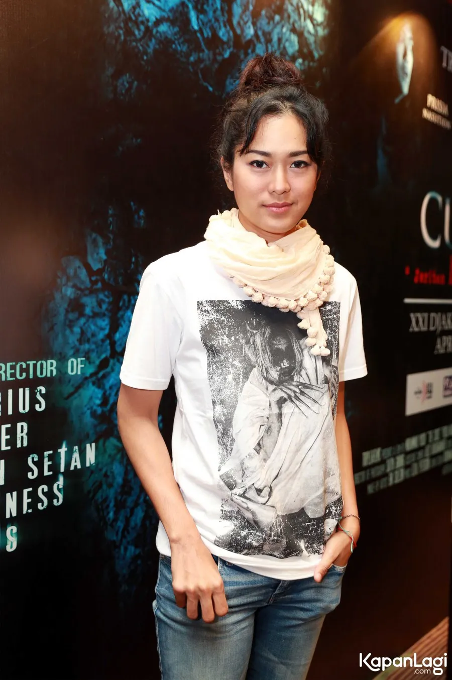 Prisa Nasution main film horor lagi bertajuk THE CURSE © KapanLagi.com®/Muhammad Akrom Sukarya