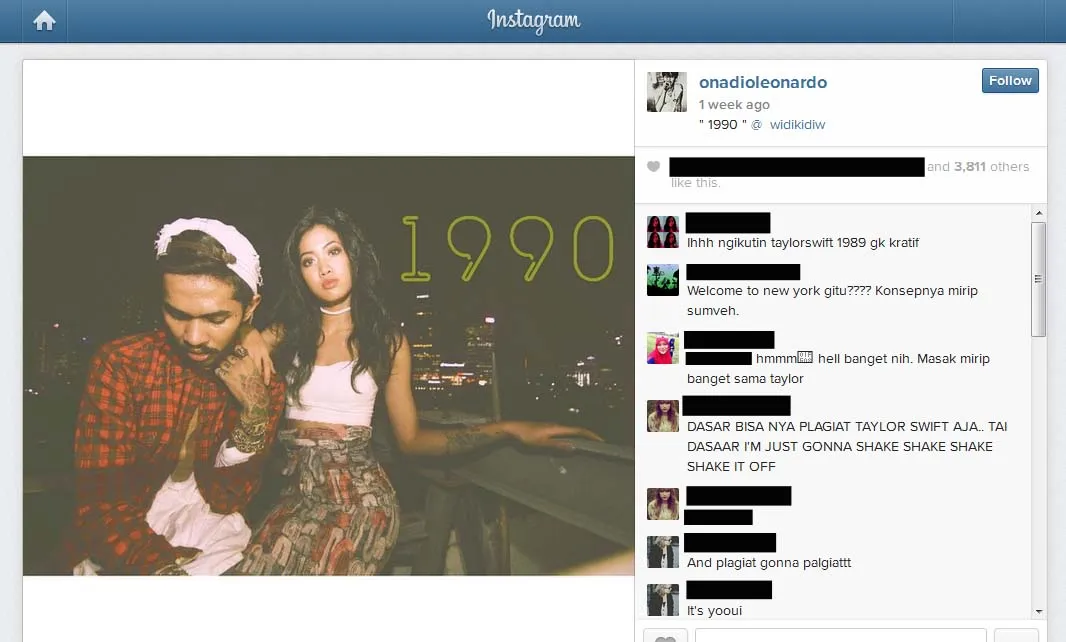 Teaser project baru Onad dan Widy Vierratale dibilang plagiat Taylor Swift, masa sih? ©instagram.com/onadioleonardo/