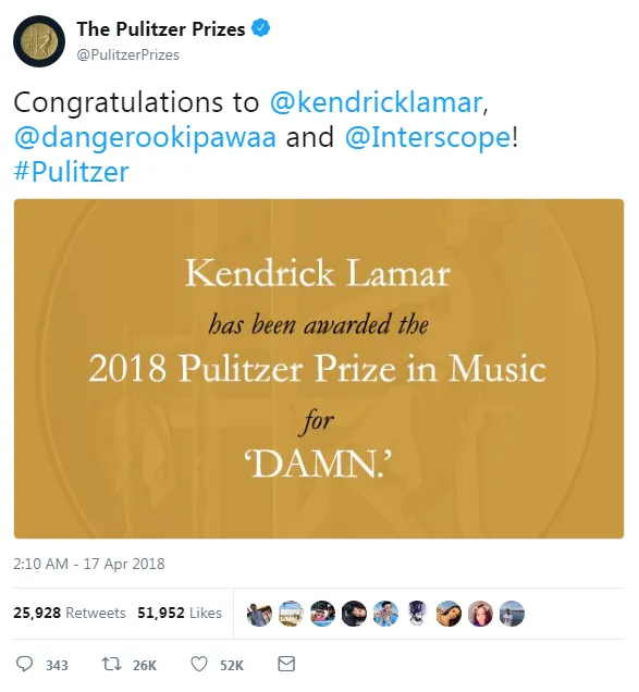 © twitter.com/PulitzerPrizes