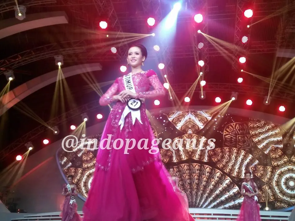 Puteri asal Jawa Timur, Elvira Devinamira dinobatkan sebagai Puteri Indonesia 2014. ©indopageants