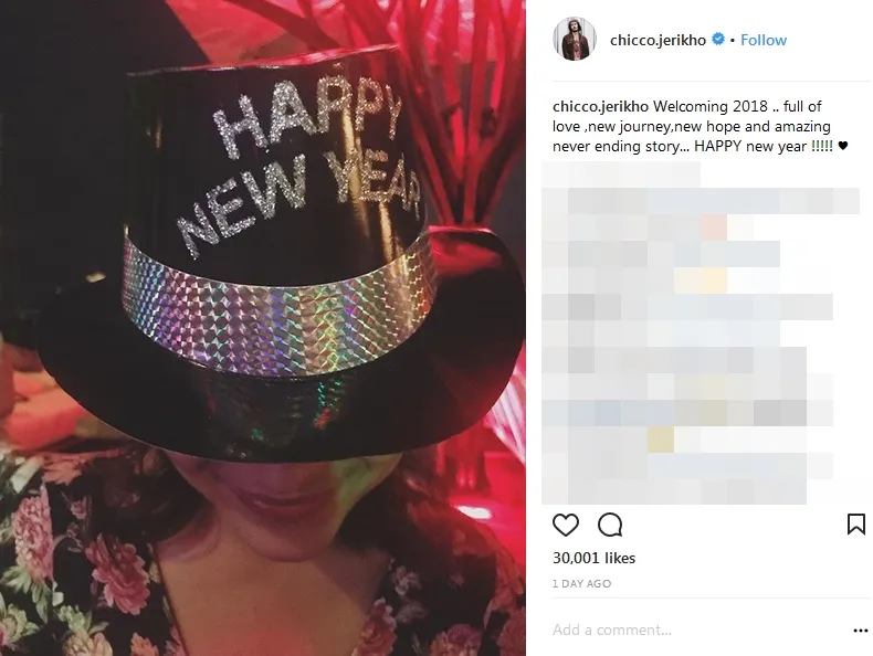 Chicco unggah foto Putri @instagram/chicco.jerikho