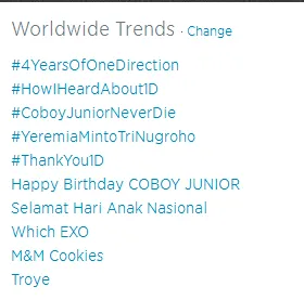 Coboy Junior World Trending Topic