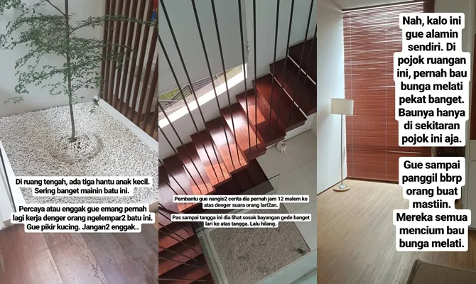 Beberapa sosok yang diduga menghuni kediaman Raditya Dika. © Instagram/radityadika