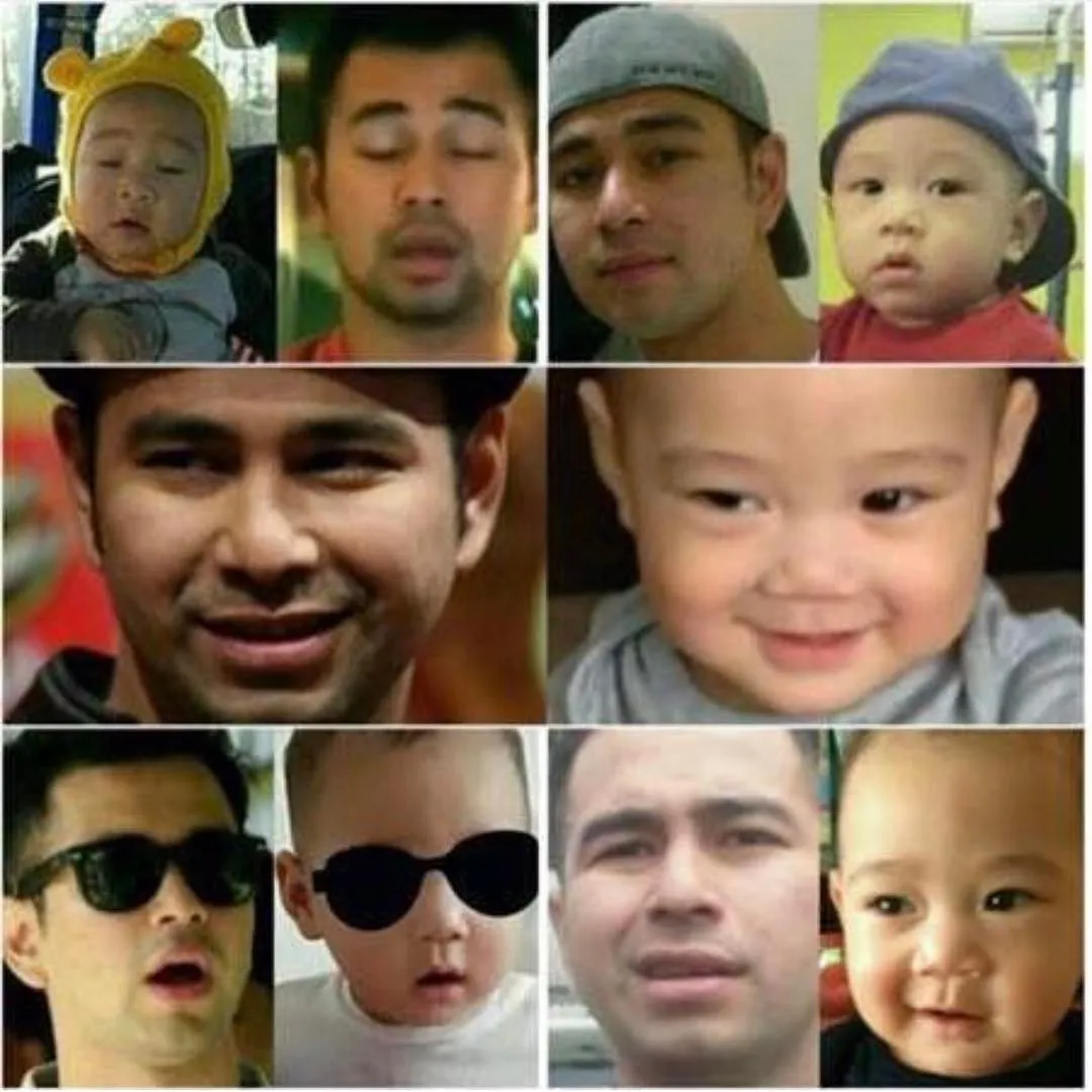 Raffi dan Rafathar bagai pinang dibelah dua @ instagram.com/amy_r_qanita