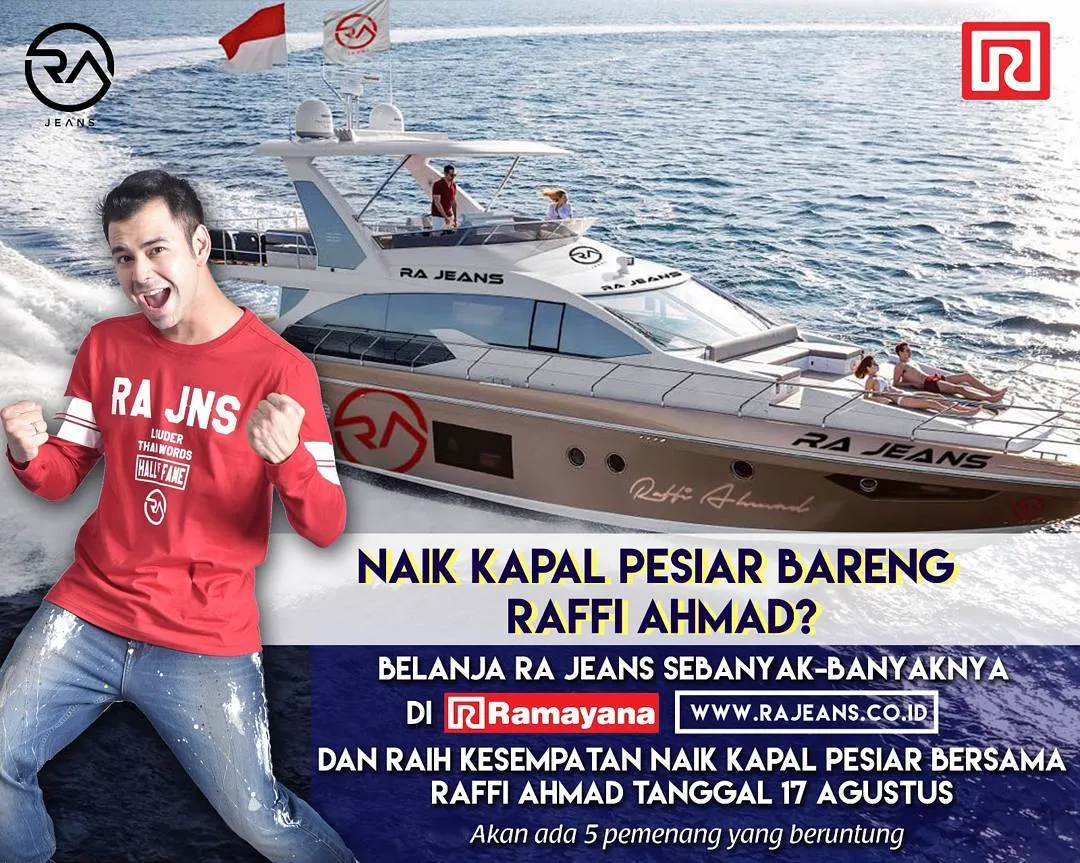 Raffi ajak kamu naik kapal pesiar bareng © Instagram/raffinagita1717