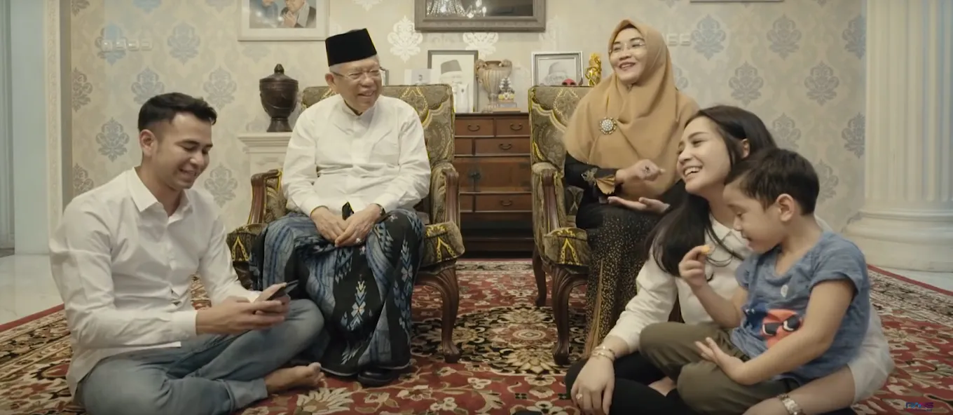Raffi Ahmad kunjungi kediaman Ma'ruf Amin © Youtube/Rans Entertainment