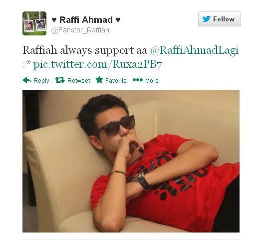 Dukungan komunitas Raffiah pada Raffi Ahmad
