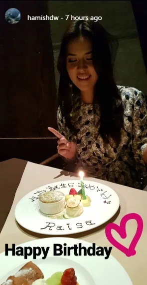 Birthday dinner Raisa, romantis dengan Hamish ©instagram/raisa6690