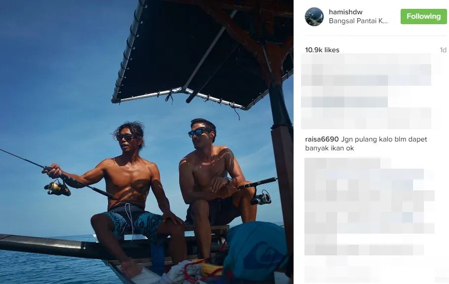 Raisa mulai berani komentar di akun Hamish ©instagram/hamishdw