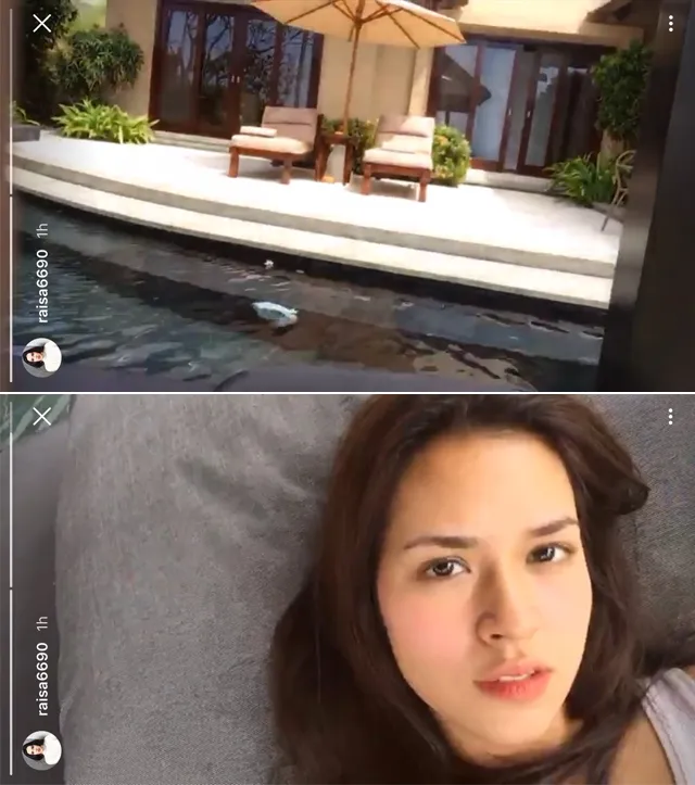 Raisa tetap cantik meski tampil natural! © instagram.com/raisa6690