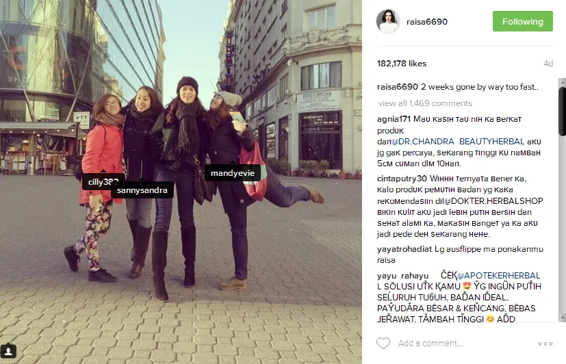 Raisa di Austria © Instagram/raisa6690