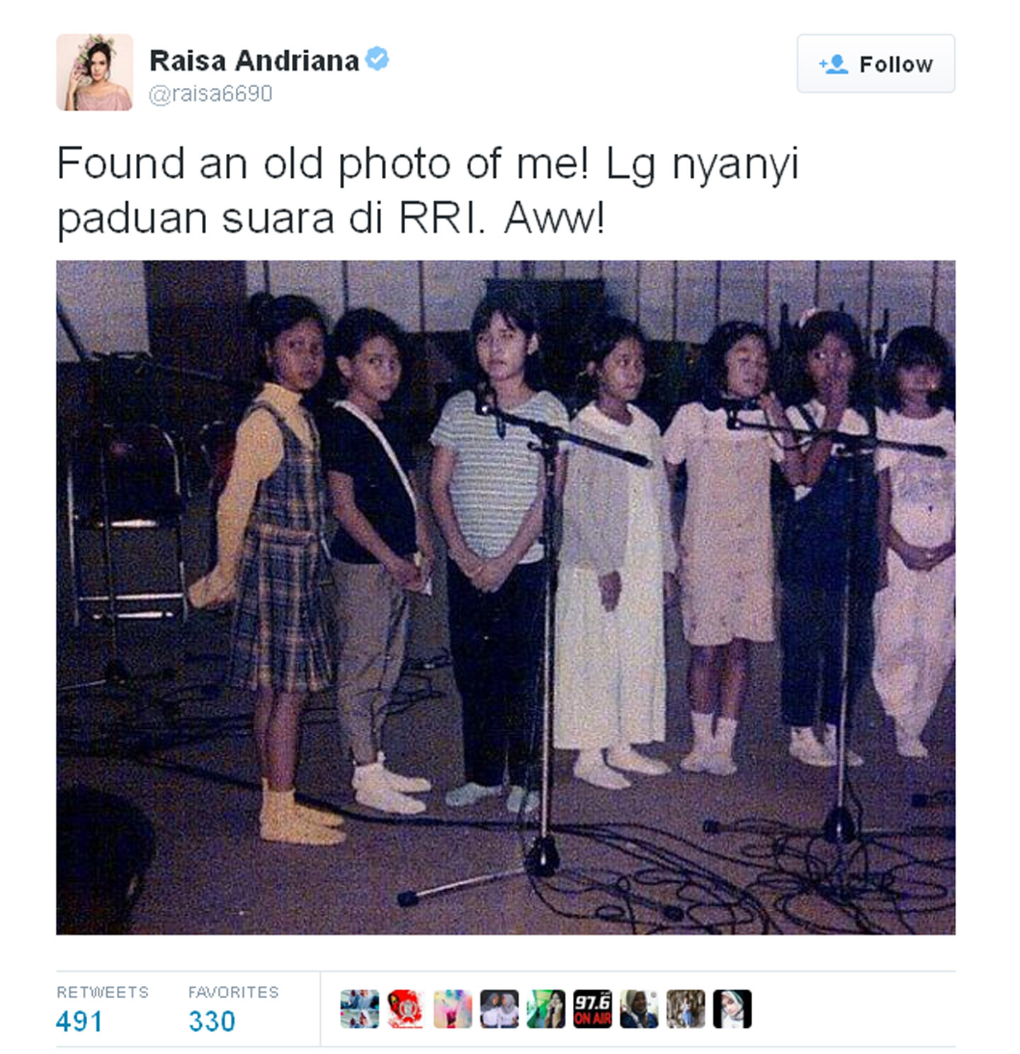 Pamer Potret Jadul Seperti Ini Gaya Raisa Saat Masih Kecil Dulu