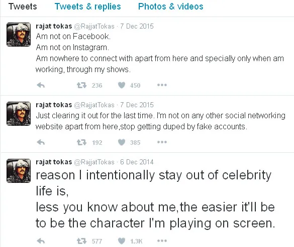 Rajat Tokas beri peringatan ini pada fansnya © Twitter.com/RajjatTokas