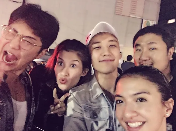 Raline ketemu dengan Seungri Big Bang ©instagram/raline_shah