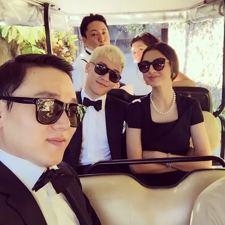 Raline Shah mengunggah foto bareng Seungri saat hadiri pesta pernikahan di Bali. © instagram/raline_shah