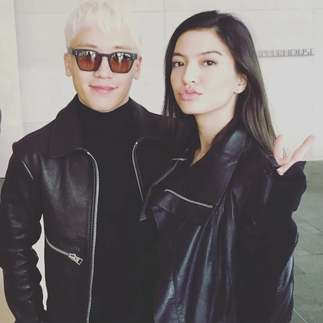Raline Shah dane Seungri harus berpisah setelah menikmati MAMA 2015 di Hong Kong. © instagram/raline_shah