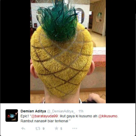 Sindiran Demian untuk Ki Kusumo © Twitter/Demian