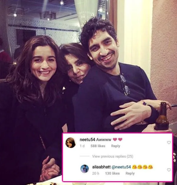 Alia Bhatt makan malam bareng Neetu Kapoor, ibunda Ranbir Kapoor ©instagram/aliabhatt