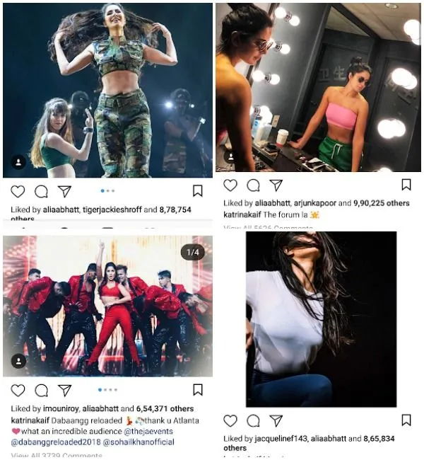 Alia Bhatt memberikan likes ke Katrina, membuktikan bahwa hubungan mereka baik-baik saja ©instagram