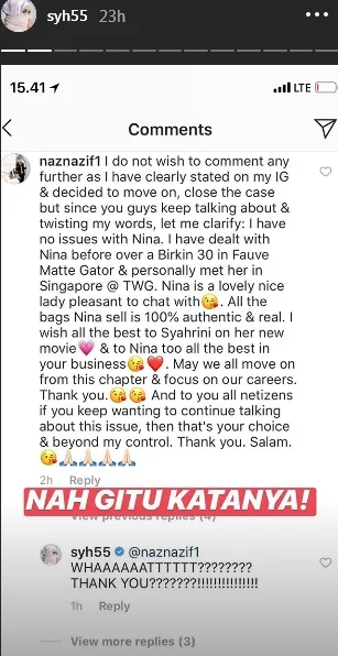 Aisyahrani mengunggah permintaan maaf dari Nazif ©instagram/syh55