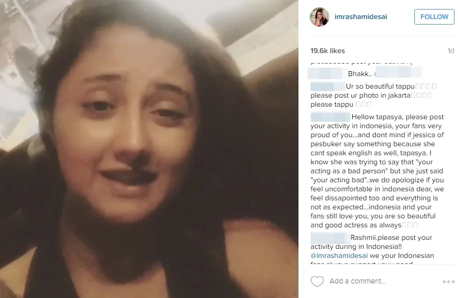 Benarkah Rashami ngambek karena Jedar? ©instagram/iamrashamidesai