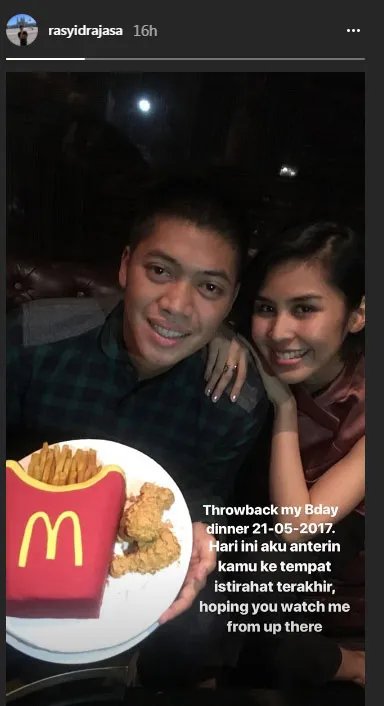 Hari pemakaman Adara Taista merupakan hari ulang tahun Rasyid Rajasa. © Instagram.com/rasyidrajasa