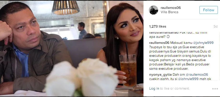 Raul Lemos marah dengan haters © Instagram.com/raullemos06