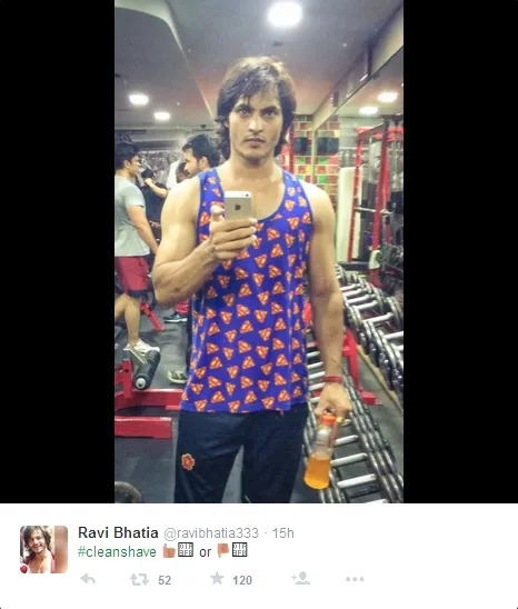 Ravi Bhatia pangkas habis cambangnya. Ganteng? @twitter/ravibhatia333
