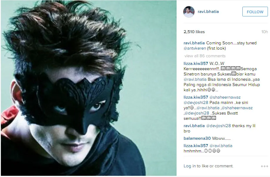 Ravi Bhatia beri bocoran penampilannya ini, jadi apa ya? © Instagram.com/ravi.bhatia
