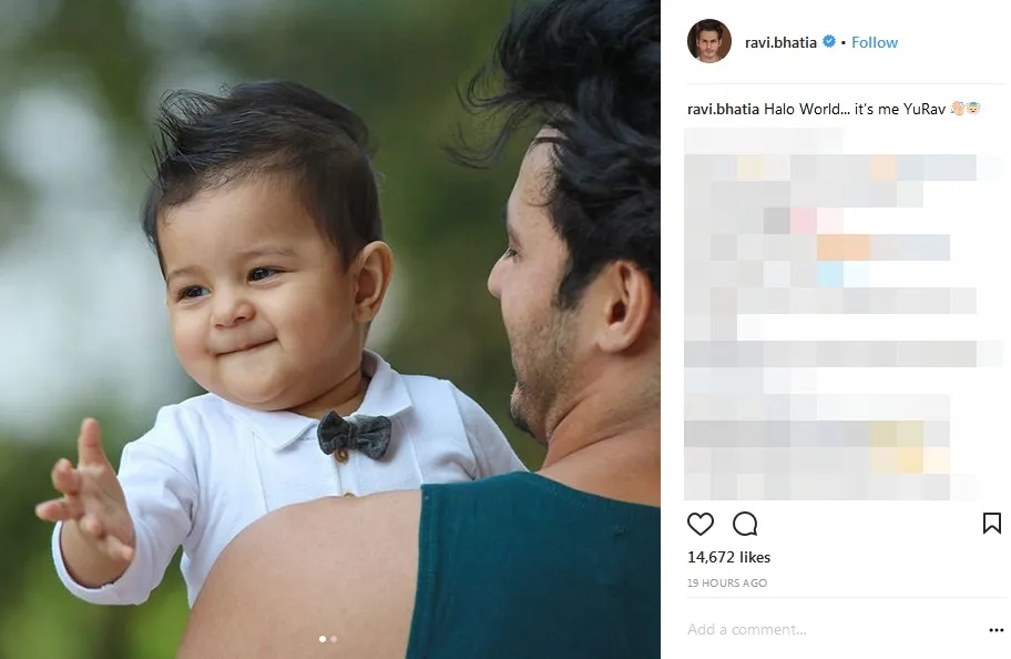 Perdana, Ravi Bhatia tunjukkan foto anaknya ©instagram/ravi.bhatia