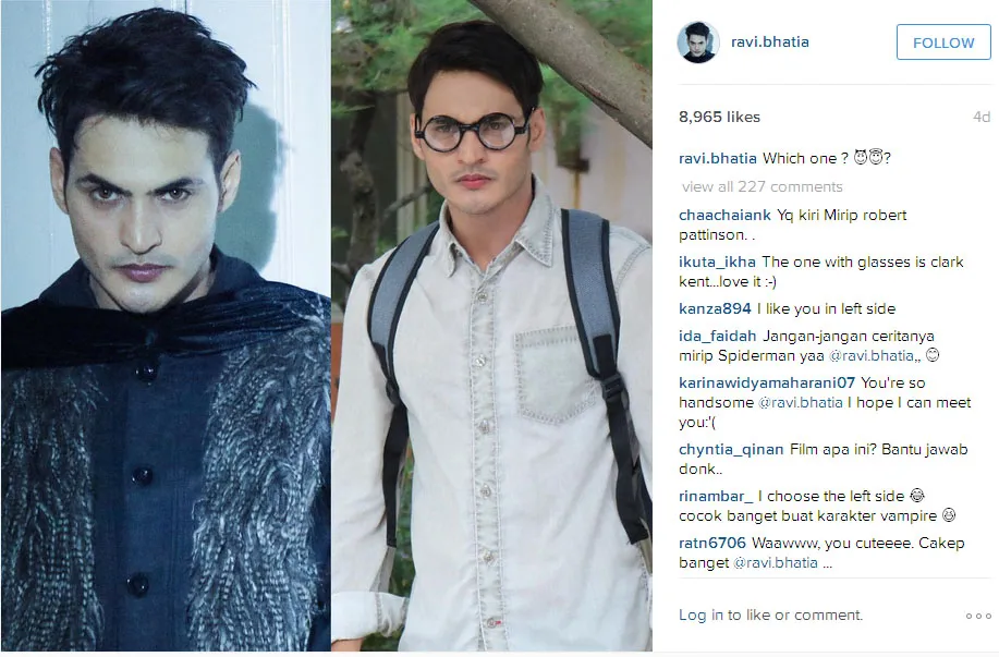 Ravi Bhatia bakal jadi dua karakter berbeda © Instagram.com/ravi.bhatia