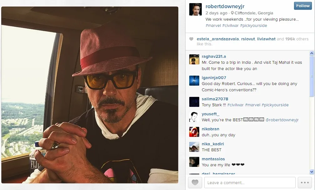 Robert Downey Jr meminta untuk segera menentukan pilihan © instagram.com/roberdowneyjr