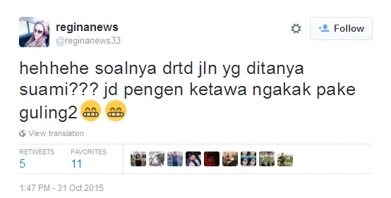 Ini yang bikin Regina buka pendaftaran calon suami. ©twitter/reginanews33
