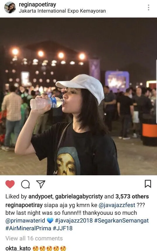 Regina jadi anggota termuda dari Tim Jazz D'Gospel (credit: instagram.com/reginapoetiray)