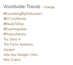 Reuni AADC jadi trending topic. @twitter.com