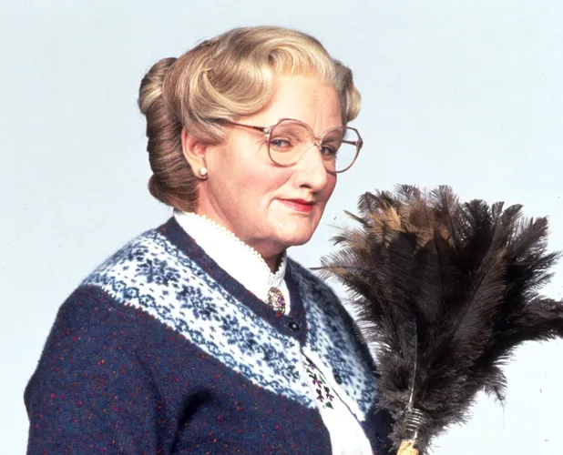 Robin Williams dalam film MRS. DOUBTFIRE @digitalspy/rexfeatures