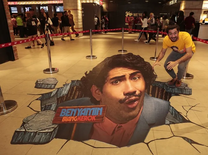 Spot foto bernuansa 3D Art dipersembahkan oleh Falcon Pictures. © KapanLagi.com/Muhammad Akrom Sukarya