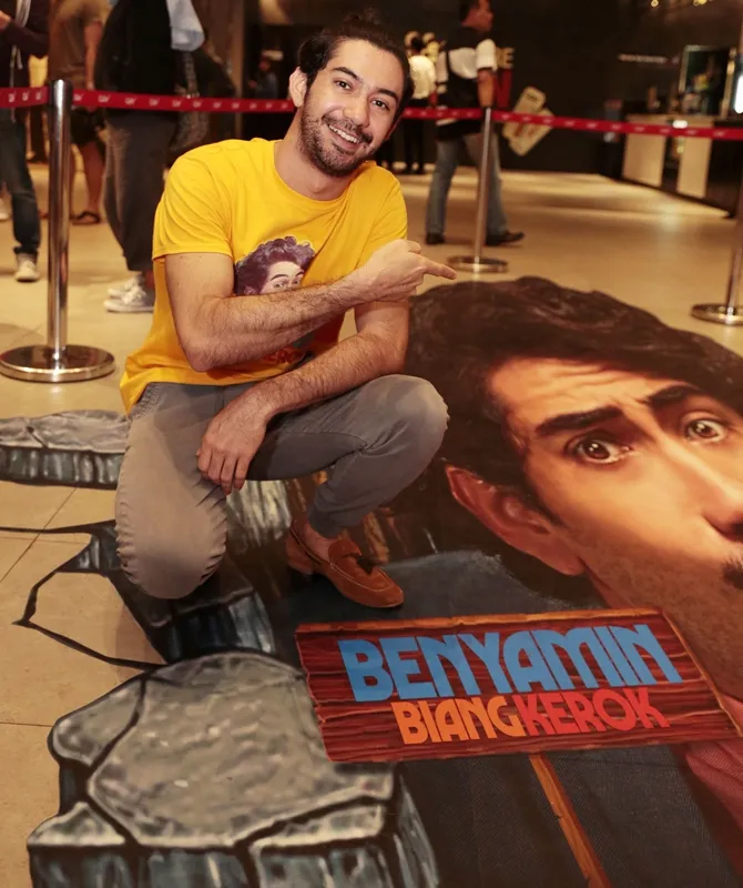 Reza senang dengan inovasi dan konsep promosi dari Falcon Pictures. © KapanLagi.com/Muhammad Akrom Sukarya