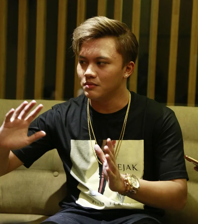 Rizky Febian senang nyanyikan lagu Lagi Syantik © KapanLagi.com/Muhammad Akrom Sukarya
