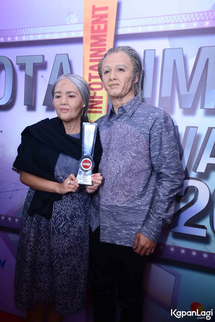 Ricky Harun dan Herfiza yang berubah jadi jauh lebih tua. ©KapanLagi.com/Bayu Herdianto