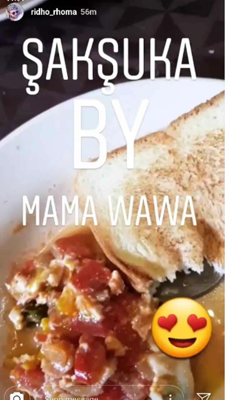 Sarapan Ridho Rhoma, masakan khas Turki Credit: Instagram/ridho_rhoma