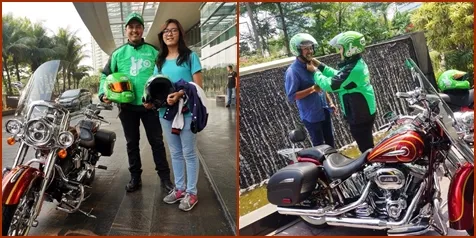 Beberapa orang yang beruntung dapat surprise ride © Facebook/Go-Jek
