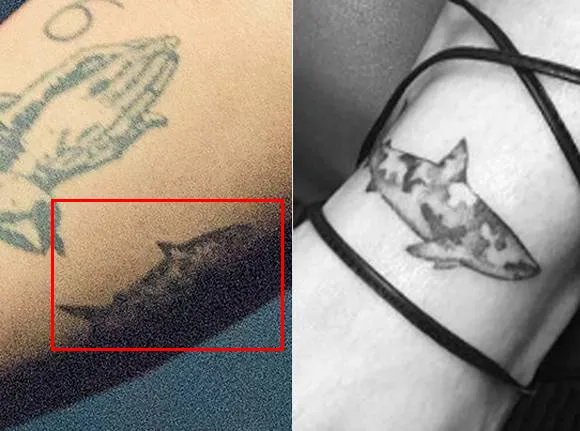 Tato baru Drake dan Rihanna, kembar! © perezhilton.com