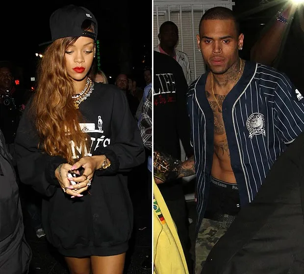 Rihanna dan Chris Brown @ thesun.co.uk